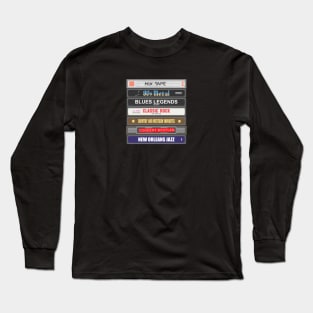 Cassette Stack (horizontal) Long Sleeve T-Shirt